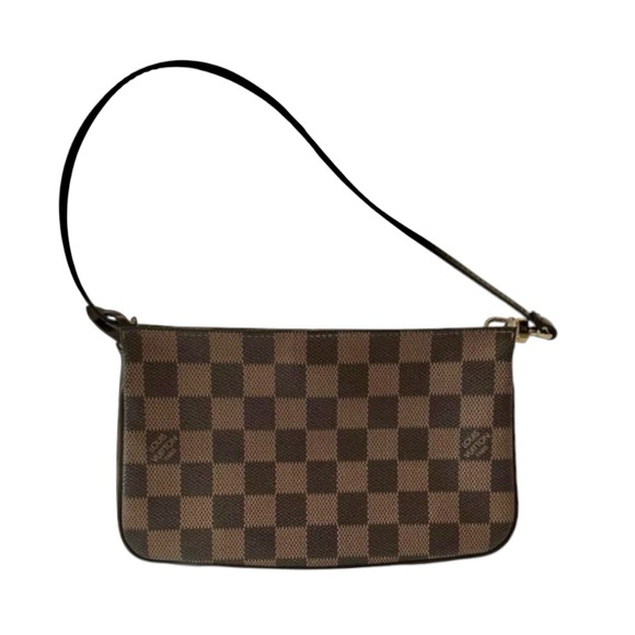 LOUIS VUITTON Pochette Wristlet • Brown Damier Ebene • Excellent Condition - Picture 10 of 10